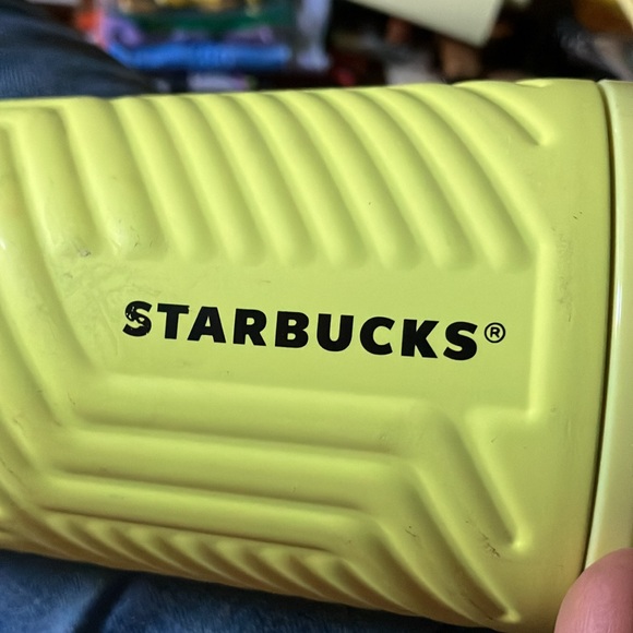 Starbucks 2024 Lime Green Geometric Stainless Steel Cold Cup. NWT.It’s a beauty - Picture 6 of 6